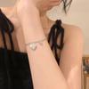 Pulseira de amor de dupla camada de fada feminina design de nicho ins garota popular moderna legal fada Super fada de aparência elevada estilo feminino