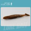 Isca macia competitiva Big T-Tail, minhoca macia, isca Luya, robalo preto, anzol de chumbo para peixe mandarim, isca macia para pesca marítima Luya Black Pit