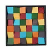 Mosaico de Madeira Maciça Tridimensional Original Dispositivo de Pintura Decorativa para Parede de Fundo de TV Placa Difusora Acústica