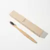 Tinta de Soja Sin Plástico Caja de Cartón de Papel de Caña de Azúcar Artículos de Tocador Desechables para Hotel Cepillo de Dientes de Bambú Set de Pasta de Dientes