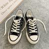 Zapatos de lona de caña baja de los años 70, estilo coreano, estilo Harajuku ulzzang, zapatillas de calle planas y combinables para hombres y mujeres estudiantes.