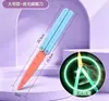 Agite el mismo cuchillo de gravedad 3D, cuchillo de rábano luminoso, juguete de descompresión, juego completo 3D de cuchillos de rábano, serie antiansiedad