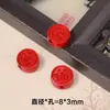 Colgante de Calavera de Cinnabar de Alto Contenido con Patrón de Nube Propicia para el Año de Nacimiento, Cuentas Sueltas para Joyería DIY, Venta al por Mayor
