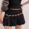 Estilo étnico prata esculpida decorativa cintura corrente feminina high-end retro all-match cinto novo vestido cintura acessórios