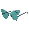 Gafas de Sol Mariposa Sin Marco Europeas y Americanas Moda Personalizadas Mariposa-formadas conjoined Gafas Populares de Internet Hip-hop Divertidas Gafas de Bola