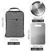 Conjunto de faca, garfo e colher de aço inoxidável Amazon para viagem transfronteiriça, conjunto de 41 peças para acampamento ao ar livre, viagem, talheres, conjunto completo, bolsa de armazenamento