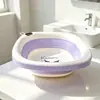 Lavabo plegable Sanrio para uso doméstico, adecuado para que niños y bebés se laven la cara y los pies, portátil y colgable, lindo lavabo de plástico con dibujos animados