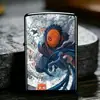 Encendedor a Kerosene a Prueba de Viento Naruto Jiantai, Rueda de Pedernal Mecánica de Alta Estética Antiexplosiva, Idea Creativa de Regalo Fotográfico