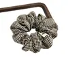Estilo Coreano Retro Temperamento Tela a Cuadros Plisada Lazo para el Cabello de Intestino Grande Accesorios para el Cabello de Nicho Flor Accesorio de Cola de Caballo de Alta Gama Mujeres