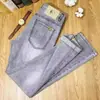 Pantalones Largos Casuales Versátiles de Alta Elasticidad Ajustados Pierna Recta Pequeña Frescos para Hombre de Primavera y Otoño de Gama Alta Transfronterizos