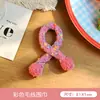 Ropa de Muñeca de Hilo de Puntos de Colores Bufanda Accesorios para Figuras de Muñecas DIY Bufanda Tejida Lindos Accesorios Decorativos de Peluche