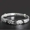 Pulseira Bangle da Sorte Joias Banhadas a Prata Pulseira de Empurrar e Puxar Pulseira de Empurrar e Puxar Pulseira Pulseira Joias Atacado