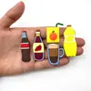 Série Bebidas Cerveja Fofos Charms para Sapato Crocs Acessórios Borracha Macia Desenho Animado Divertidos Sandálias Chinelos Fivelas Decorativas Atacado