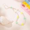 Moda moda moda amor acrílico pérola cadeia de telefone móvel senhoras curto cordão de telefone móvel cordão chave atacado