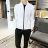 Novo terno masculino outono 2024 moda coreana terno cardigã bonito duas peças jovem uma geração de cabelo