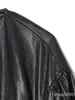 Comércio Exterior Transfronteiriço Moda Feminina 2026 Nova Moda Americana Jaqueta Estilo Balão Couro Sintético Gola Redonda 6318037