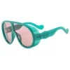 Gafas de sol nuevas para hombre de marco grande europeas y americanas, tendencia personalizada de nicho estilo punk, gafas de sol personalizadas para mujer, tendencia transfronteriza, venta al por mayor