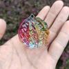 Cristal de color nogal adornos vidrio juego nuez fitness masaje balonmano balonmano juguete colección regalo