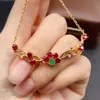 Pulsera de Esmeralda Natural Transfronteriza de Amazon Plata S925 Piedra Principal 3*3+4*4 Joyería de Lujo Venta Directa de Fábrica
