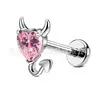 Jiangtitanium F136 Aleación de Titanio Joyería Cabeza Pequeño Diablo Circonita Transfronterizo G23 Cuerpo de Aleación de Titanio Joyería para Piercing Pendientes