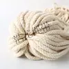 Cuerda de Algodón de Colores para Manualidades DIY Cuerda Trenzada de Ocho Hilos de Algodón Cuerda de Embalaje Cuerda de Cordón Cuerda para Pantalones con Cordón Cuerda de Hilo de Algodón Cuerda Anticorrosión