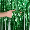 Venta Caliente de Amazon 1.6 Seda 1* 2m Seda de Lluvia Brillante Cortina de Puerta Guirnalda Fiesta de Cumpleaños Fondo de Boda