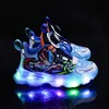Tenis de Dibujos Animados para Niños 2026 Otoño Zapatillas de Correr Luminosas para Niños Zapatos Luminosos Antideslizantes para Niños Zapatillas Deportivas Ligeras