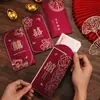 Sobre rojo de boda cambiado a sobre rojo de boda ganancia es sellar la parte dinero sobre rojo palabra feliz regalo de agradecimiento 100 yuanes caparazón de sobre rojo boda