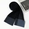 Bufanda Nueva de Lana Personalizada 2024 para Hombre, Bufanda a Cuadros Bloqueada por Color, Bufanda de Negocios Simple y Elegante para Hombre, Compra Grupal