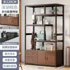 Novo Rack Antigo Estilo Chinês Rack de Armazenamento para Sala de Chá Vitrine de Chá Não Madeira Maciça Rack de Exibição de Parede Inteira para Sala de Estar Moderno Minimalista