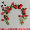 Videira de rosas novo modelo videira de rosas de montanha nevada artificial PVC macio decoração de parede e teto planta verde flor artificial videira
