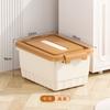 Caja de Almacenamiento Doméstica de PP Transfronteriza para Sala de Estar, Armario, Juguetes, Snacks, Cajón de Escritorio con Tapa, Caja de Almacenamiento para Artículos Varios
