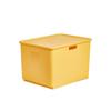 Venta al por mayor de fábrica con caja de almacenamiento con tapa de plástico PP para acabado de artículos diversos, caja pequeña para acabado de juguetes escolares de jardín de infantes