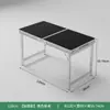 Mesa Plegable para Montaje de Puesto Exterior, Uso Comercial, Mesa de Comedor Rectangular Portátil, Mesa Plegable para Decoración y Ceremonias de Inauguración