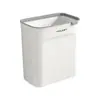 Bote de Basura de Cocina para Montar en la Pared Doméstico con Tapa Inodoro Baño Sala de Estar Cesto de Papel Cubo Colgante de Almacenamiento de Desechos de Cocina Doméstico