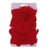 Set de 3 Piezas de Diadema para el Cabello de Nylon de Alta Elasticidad para Niños, Accesorios para la Cabeza, Diadema de Flor con Lazo de Donut para Fotos de Bebé