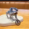 Llavero colgante modelo de perro robot mini creativo, accesorio de llavero mecánico móvil para bolso, pequeño regalo