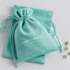 Bolsa de Terciopelo para Joyería de Alta Gama Personalizada, Bolsa de Terciopelo a Prueba de Polvo, Power Bank para Joyería, Cordón para Audífonos, Terciopelo para Almacenamiento