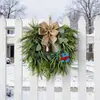 Decoración de corona de Navidad para Amazon transfronteriza, corona de Acción de Gracias, corona de flores artificiales, colgante de puerta, decoración del hogar
