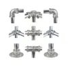Conector Redondo de Tubo de Liga de Alumínio 20/25/32mm Junta de Quadro de 4 Pontos Tubo de Aço Galvanizado de 6 Pontos Cotovelo T de 1 polegada