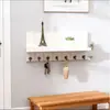 Estante de Madera para Pared Simple de Moda para el Hogar Estante de Almacenamiento Estante de Exhibición Colgante