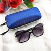 Estuche para gafas de sol con diseño de panal cuadrado, bolsa de EVA con cremallera, estuche para gafas de sol de EVA para hombres y mujeres.
