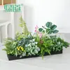 Combinação de Paisagismo com Plantas Verdes Simuladas Hc-At7, Flores Simuladas e Decorações de Flores Artificiais, Ornamentos Decorativos para Floreiras de Pátio Externo