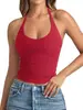 Nova Camiseta de Cor Sólida Slim-Fit Estilo Europeu e Americano para Mulheres, Primavera 2026, Top Sem Mangas Estilo Garota Spicy, Fashionável e Tendência