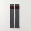 Calcetines de Punto Grueso Rayados Extensos para Otoño e Invierno Calcetines Slouch Versátiles Calentadores de Piernas de Punto Combinados con Calcetines Mágicos para Piernas Desnudas