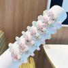 Pulseira Infantil de Cristal Colorido Estilo Novo Japonês e Coreano Transfronteiriça Fofa para Estudante Feminina Liga de Zinco Cartoon Pulseira de Contas de Vidro