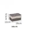 Wg6Q Cesta de Armazenamento de Palha para Desktop Íntimos e Meias Porta-Chaves com Tampa Acessórios de Cabelo Utensílios Diversos Cesta de Armazenamento Trançada de Rattan