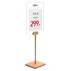 Soporte Promocional Etiqueta de Precio Etiqueta de Precio Soporte de Exhibición Acrílico Soporte de Escritorio Elevable para Póster Cartelera de Doble Cara