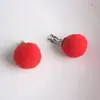 Versión coreana de clip para oreja sin dolor para niños clip para oreja para niñas aretes caja de regalo 12 pares de clip para oreja con bola de pelo al por mayor