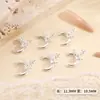 Accesorios para Uñas Arte de Uñas Mariposa Luna Usables Metal para Uñas Hueco Tridimensional Lazo Estrella y Luna Decoración para Uñas Accesorios de Aleación